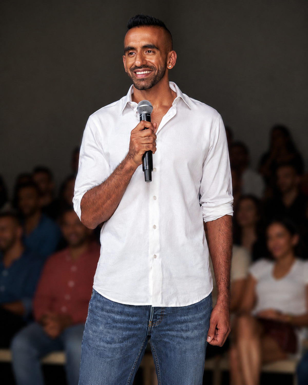 Avi Agarwal — peer-direct portrait, warm, settled